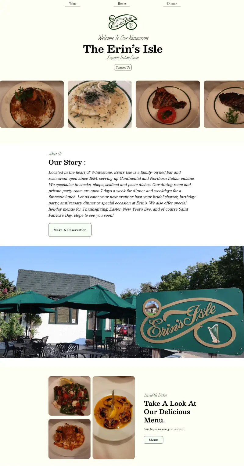 Erin's Isle — Webflow project by Vayuverse